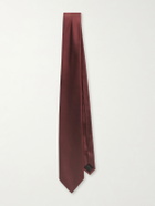 SAINT LAURENT - 7cm Silk-Taffeta Tie - Burgundy