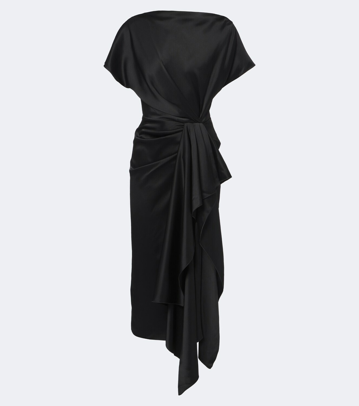 Roksanda Zoa draped satin midi dress
