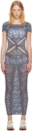 BARRAGÁN SSENSE Exclusive Gray Maxi Dress