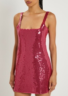 16 Arlington Sior Sequined Mini Dress Coral