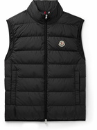 Moncler - Contrin Slim-Fit Logo-Appliquéd Quilted Shell Down Gilet - Black