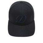 Dime Men's D Full Fit Cap in Herringbone Navy 