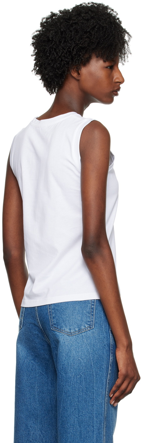 Sunspel White Crewneck Tank Top