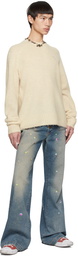 Acne Studios Beige Embroidered Sweater