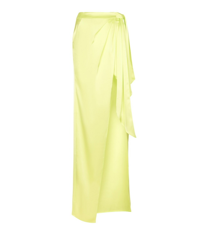 Photo: David Koma Satin maxi skirt