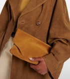 Aesther Ekme Nina Small suede clutch