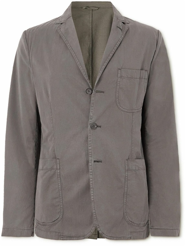 Photo: Aspesi - Samuraki Stretch-Lyocell and Cotton-Blend Twill Suit Jacket - Gray