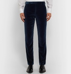 Paul Smith - Midnight-Blue Velvet Tuxedo Trousers - Blue