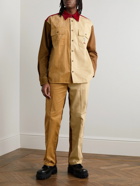 Marni - Carhartt WIP Straight-Leg Cotton-Canvas and Corduroy Trousers - Brown