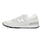 New Balance White Made in US 1300 Sneakers