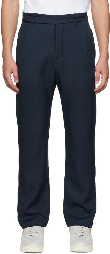 Photo: Rhude SSENSE Exclusive Navy Suiting Trousers