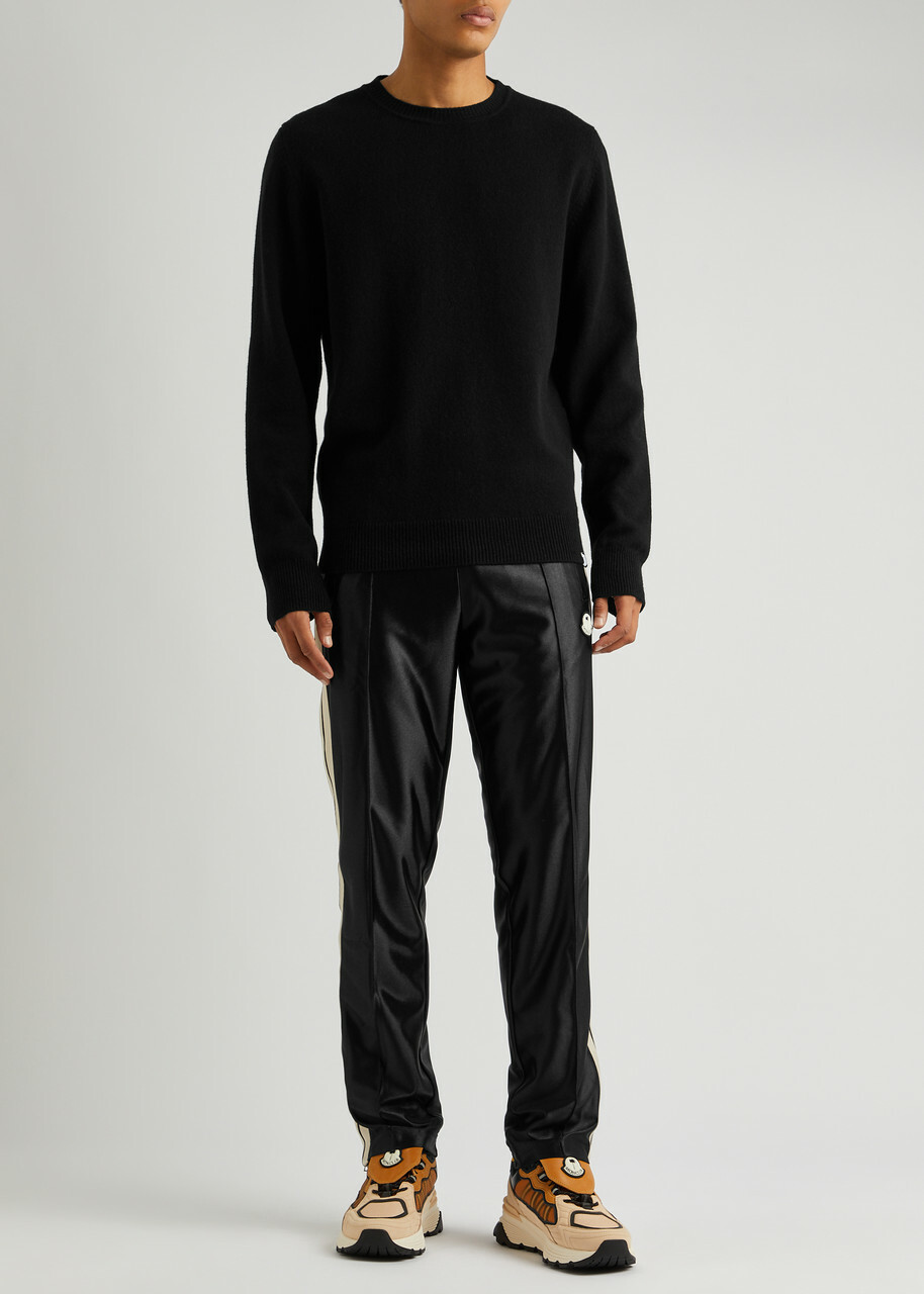 Moncler Genius 8 Moncler Palm Angels Satin-jersey Track Pants Black