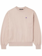 Acne Studios - Fiah Logo-Appliquéd Cotton-Jersey Sweatshirt - Neutrals