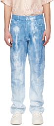 AMIRI Blue Tie-Dye Jeans