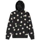 Nike Men's Floral Popover Hoody in Black/White