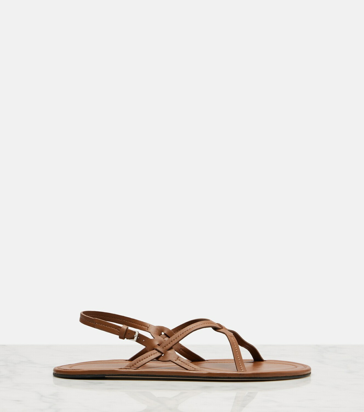 The Row Malick Strap leather sandals