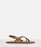 The Row Malick Strap leather sandals
