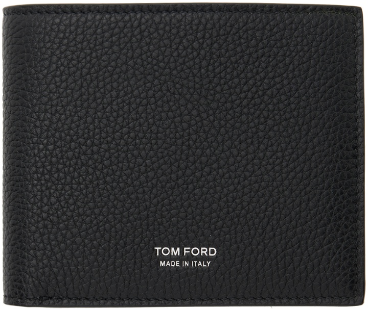 Photo: TOM FORD Black Grain Leather Bifold Wallet