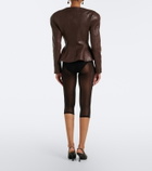 Magda Butrym Sheer capri pants and briefs set