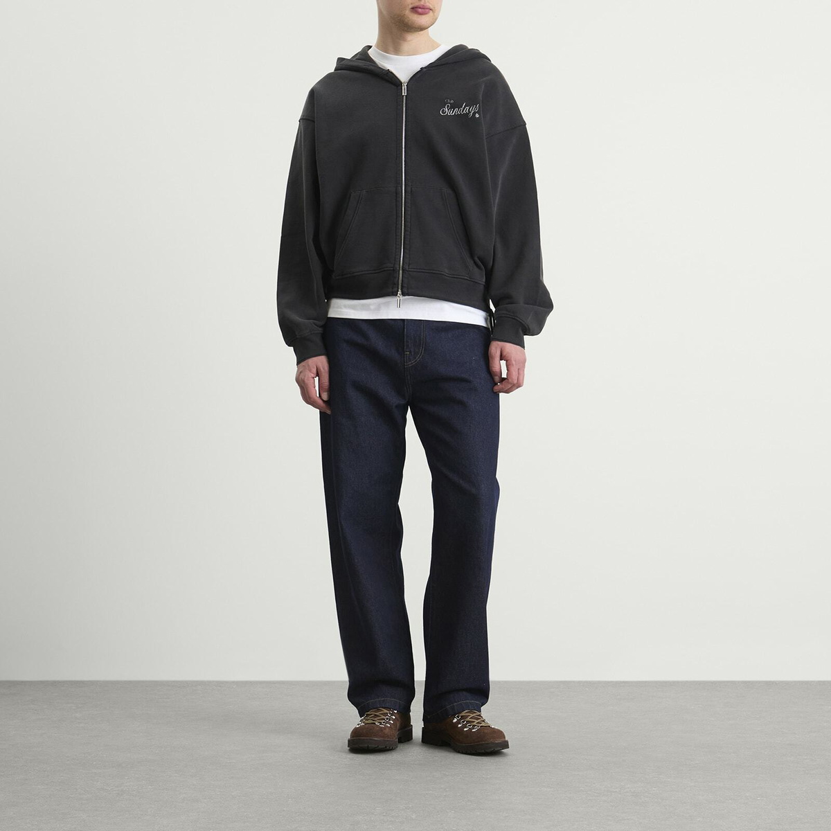 Sundays Men's Zip Hoodie in Black