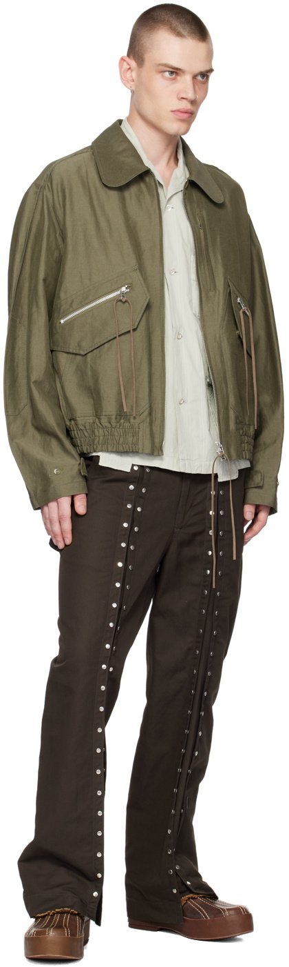 NVRFRGT Green Garment-Dyed Shirt