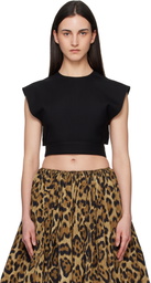ALAÏA Black Belted Blouse