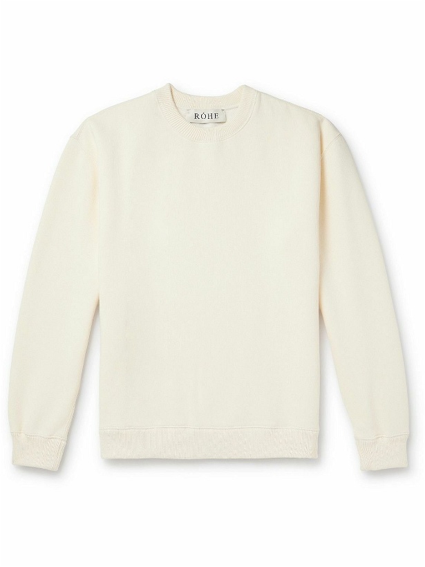 Photo: RÓHE - Cotton-Blend Jersey Sweatshirt - Neutrals