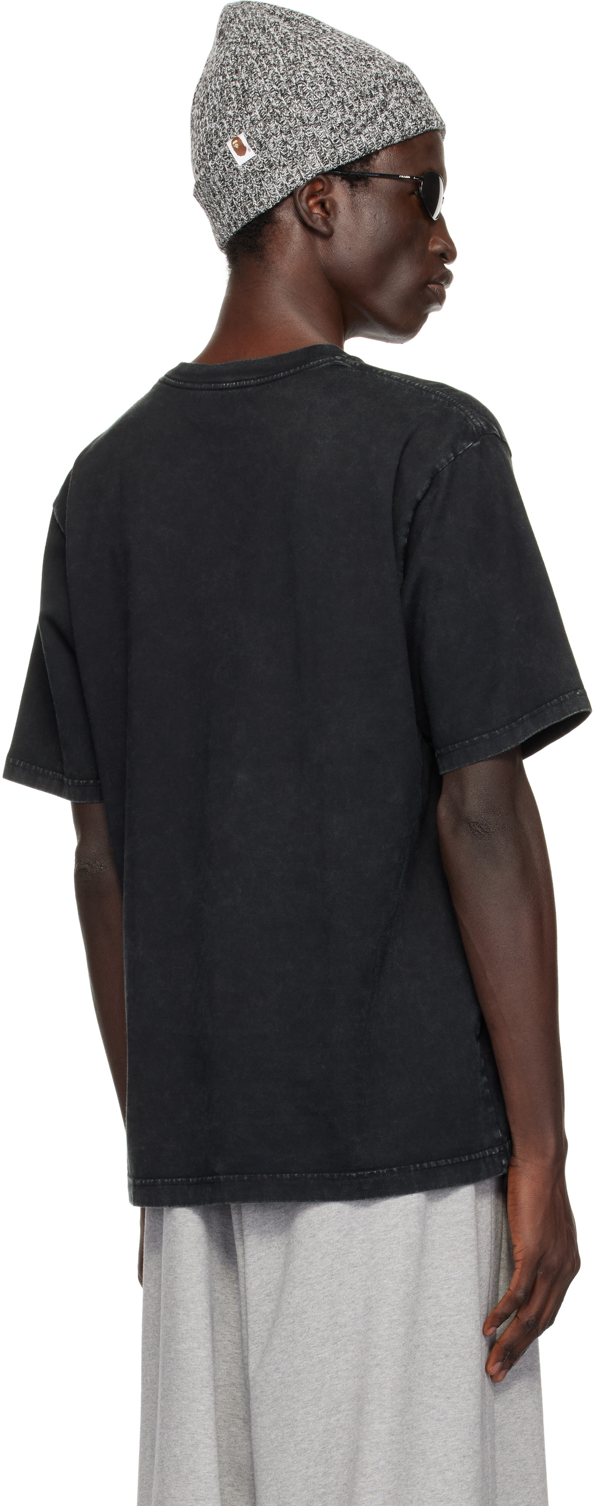 BAPE Black Overdye College T-shirt A Bathing Ape