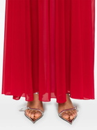 Peter Do Red A-Line Silk Maxi Dress