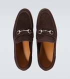 Gucci Horsebit suede loafers
