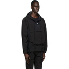 Nahmias Black Lace-Up Hooded Jacket