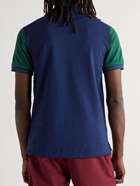 Nike Tennis - Colour-Block Dri-FIT Piqué Tennis Polo Shirt - Blue