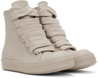 Rick Owens Off-White Washed Calf Sneakers