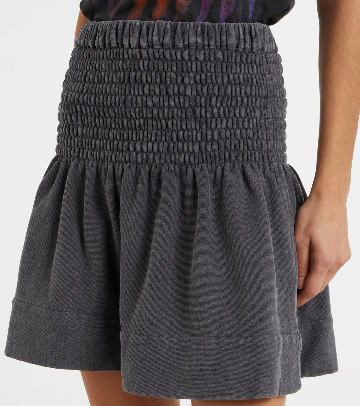 Marant Etoile Pacifica high-rise cotton miniskirt