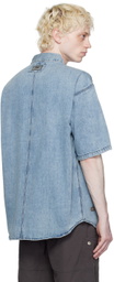 Izzue Blue Washed Denim Shirt