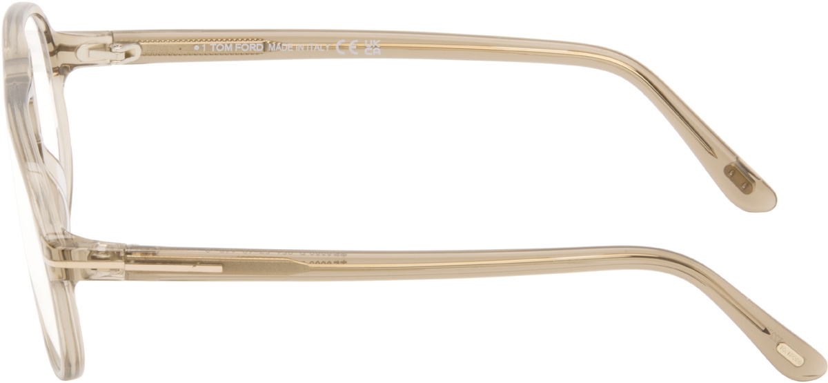 TOM FORD Beige Navigator Blue Light Glasses