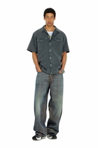 Diesel Bowling shirt in coloured denim - Denim Shirts Mens in Grey