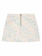 Bonpoint Kids White Tonka Tweed Mini Skirt