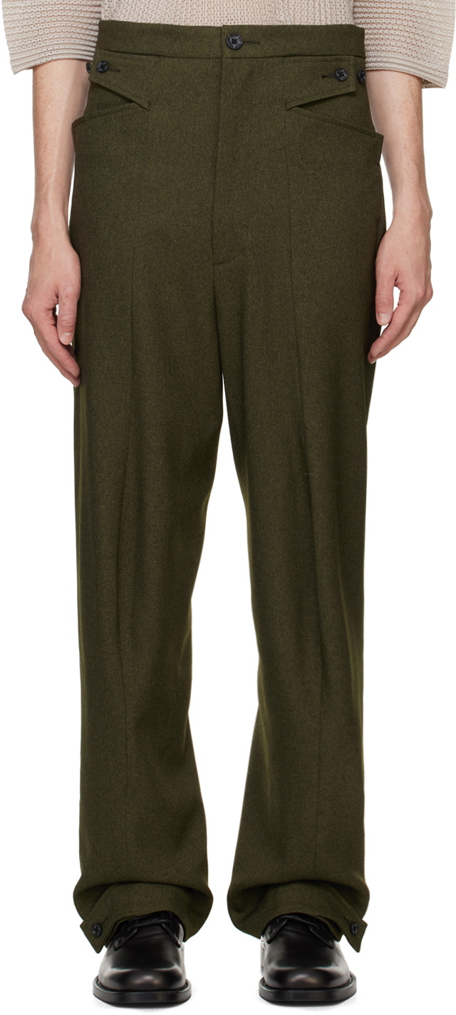 KOZABURO Green Z Trousers Kozaburo