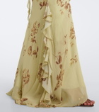 De La Vali Mayara floral georgette maxi dress