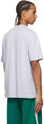 Palm Angels Grey Vertical Racing Star T-Shirt