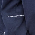 Pop Trading Company Men's Logo Popover Hoody in Navy/White