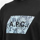 A.P.C. Men's Cobra Logo T-Shirt in Black