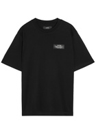 Amiri Spirit Logo-appliquéd Cotton T-shirt Black