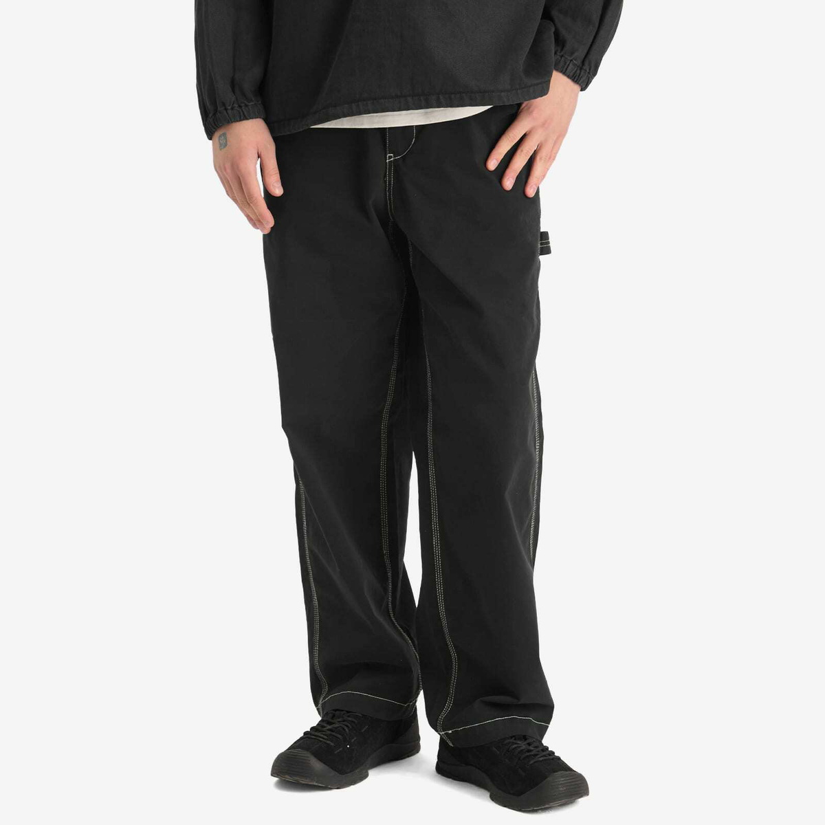 Manastash Men's Washed Color Painter Pant in Black