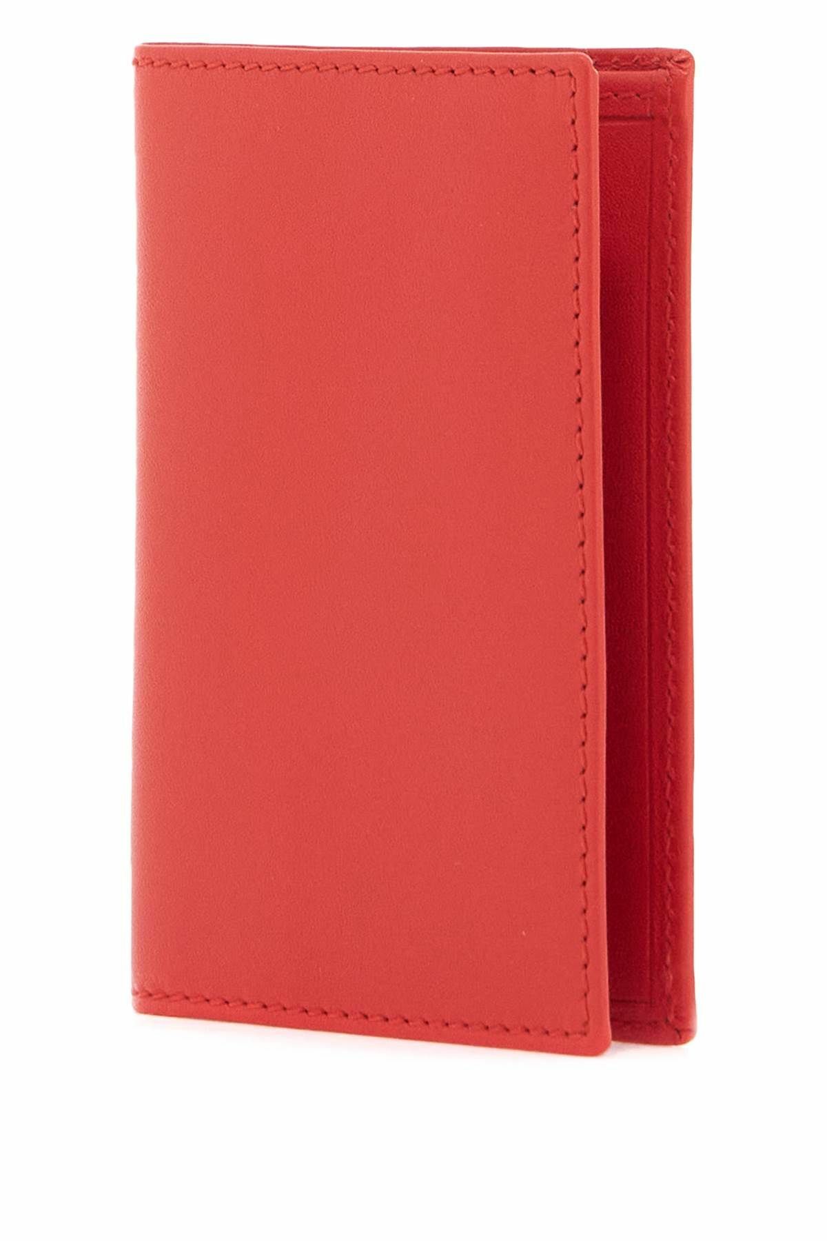 COMME DES GARCONS WALLET leather compact wallet Red