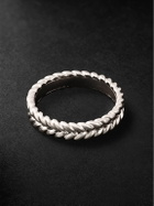Anita Ko - Braided 18-Karat White Gold Ring - Silver