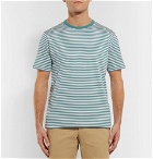 Sunspel - Striped Cotton-Jersey T-Shirt - Teal