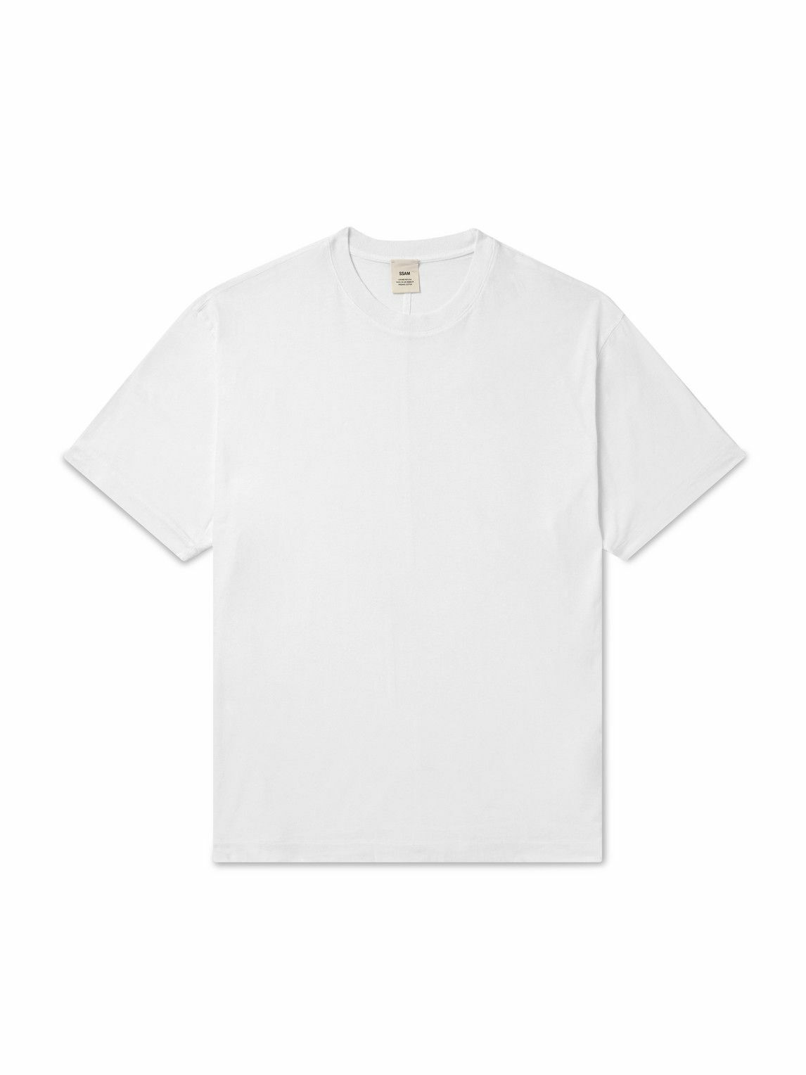 SSAM - Charlie Organic Cotton-Jersey T-Shirt - White
