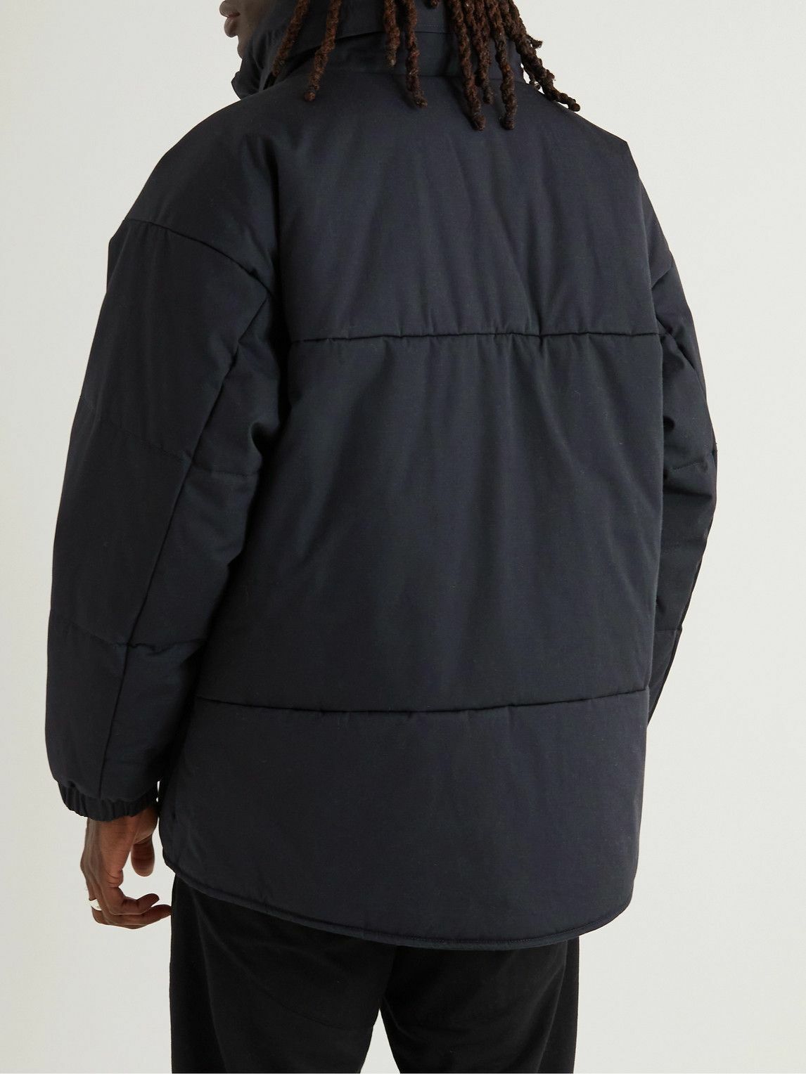 Nanamica - Quilted Padded Shell Hooded Jacket - Blue Nanamica